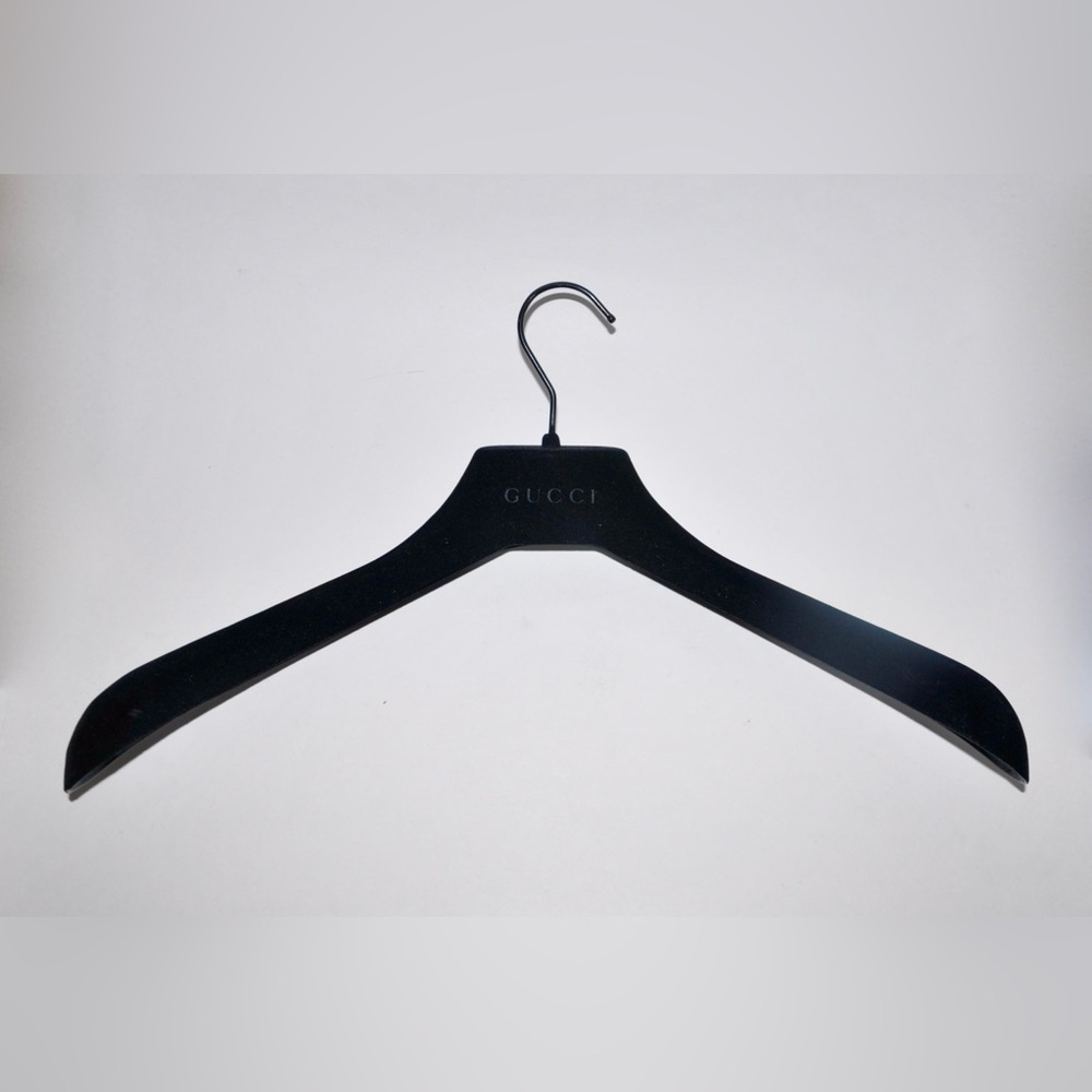 Authentic Gucci Black Velvet Coat Jacket Clothing Hanger